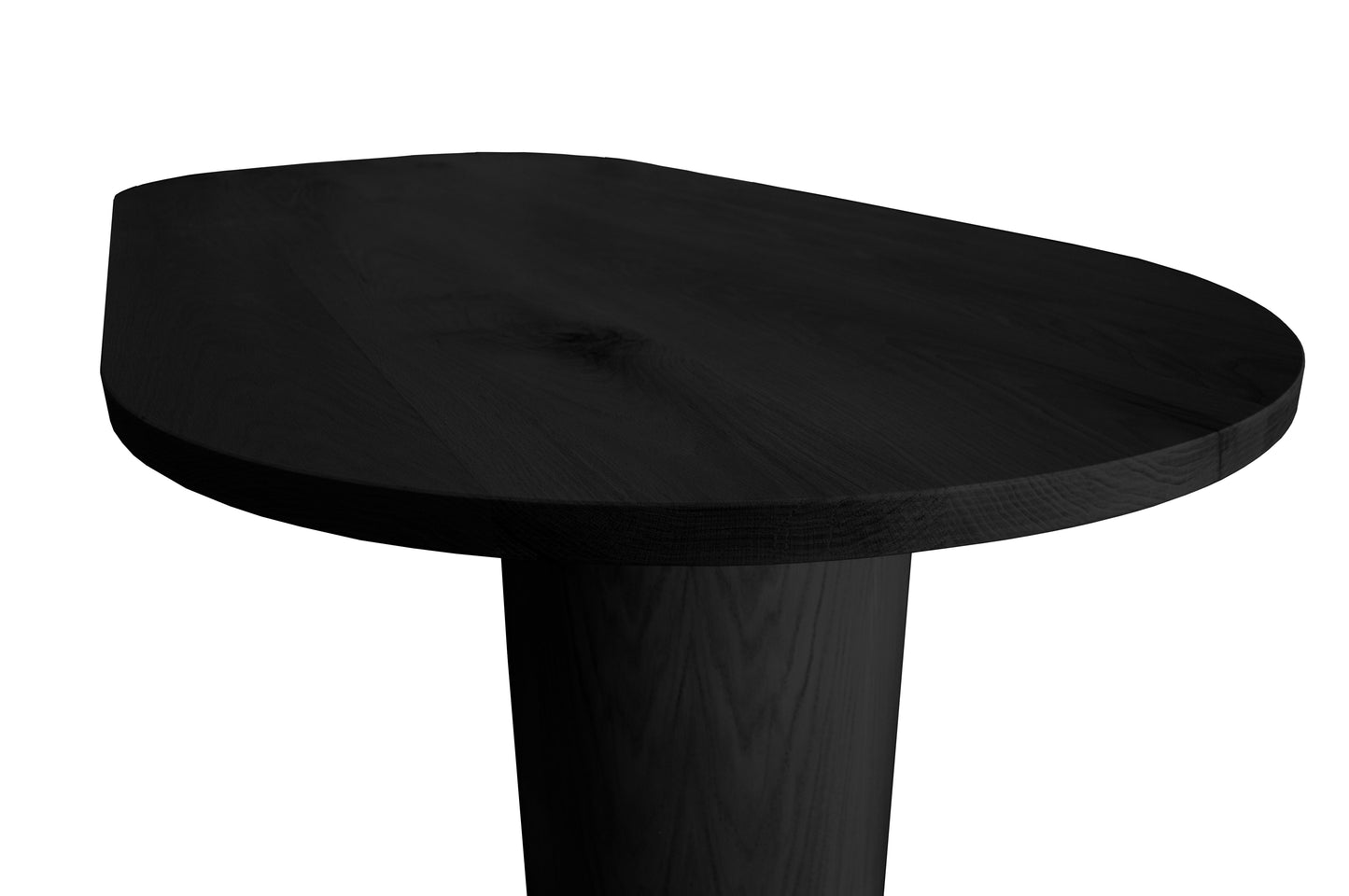 Ronde Black White Oak Racetrack Desk