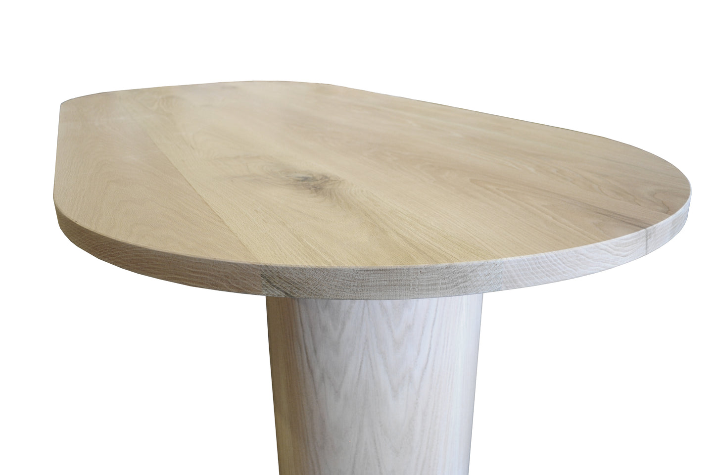 Ronde Natural White Oak Racetrack Desk