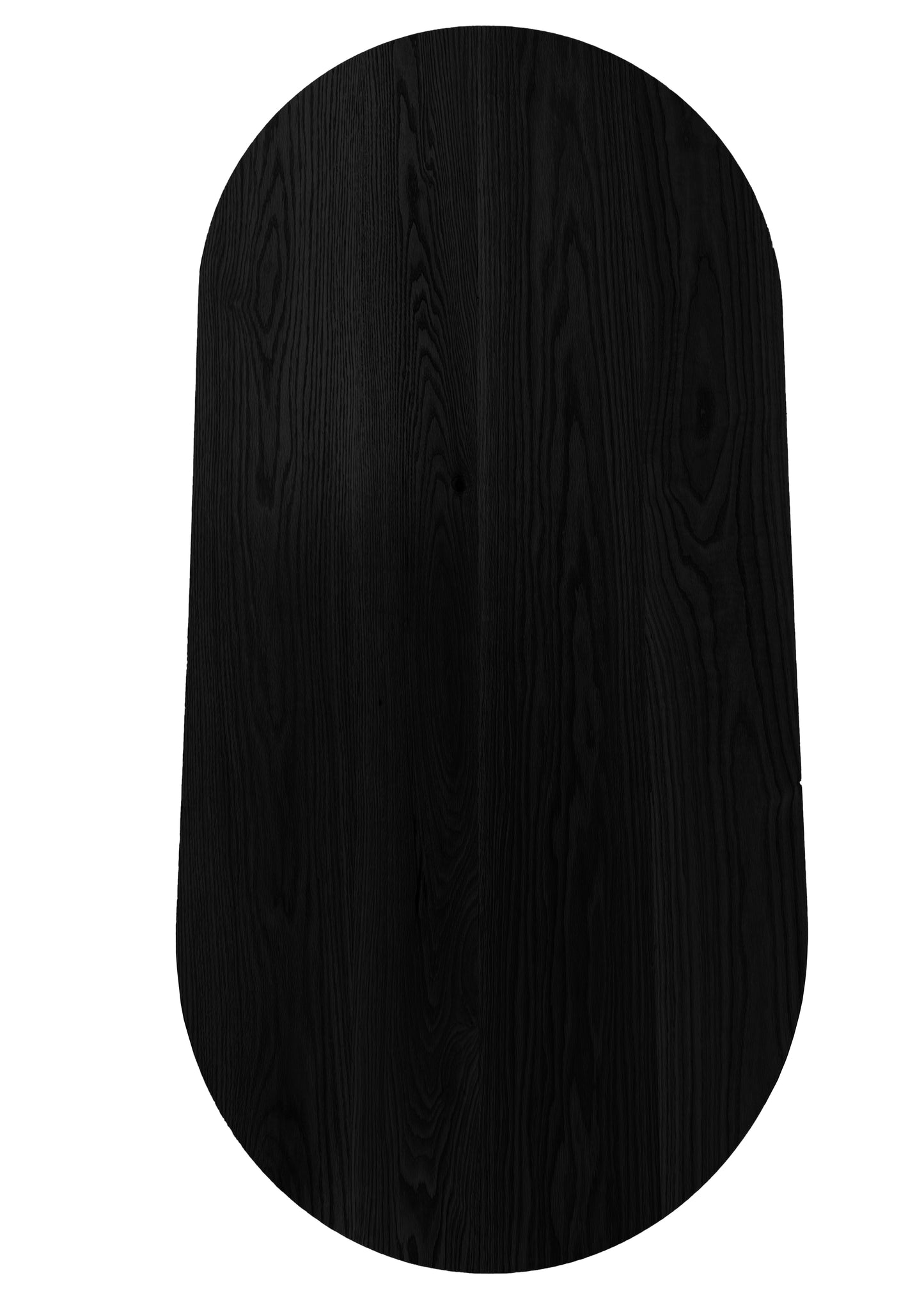 Ronde Black White Oak Racetrack Dining Table