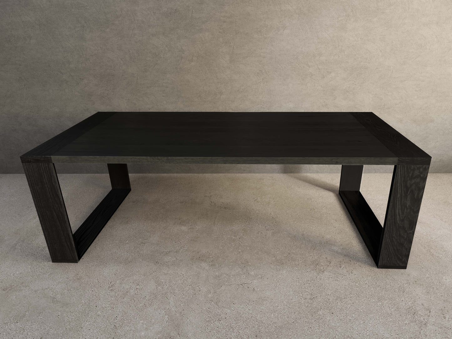 Carre Black White Oak Desk