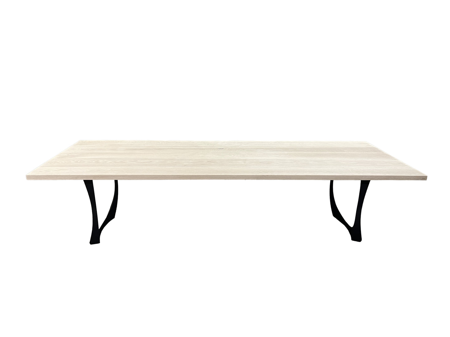 Satus 11- Piece White Oak High Back White Conference Set