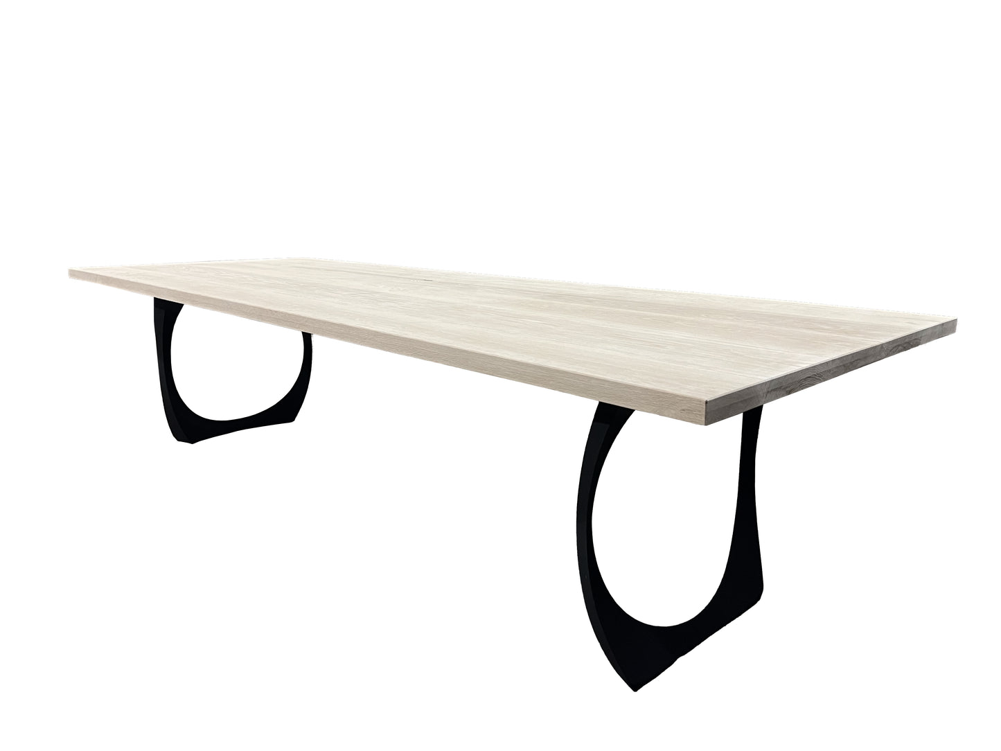 Satus 11- Piece White Oak High Back White Conference Set