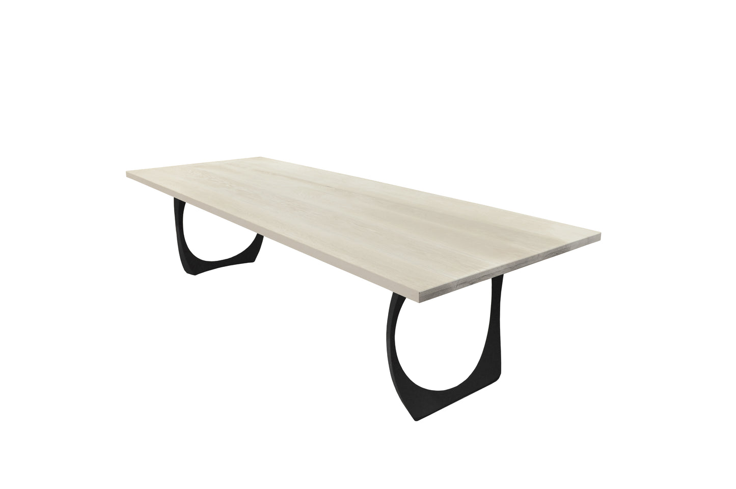 Satus 11- Piece White Oak High Back White Conference Set