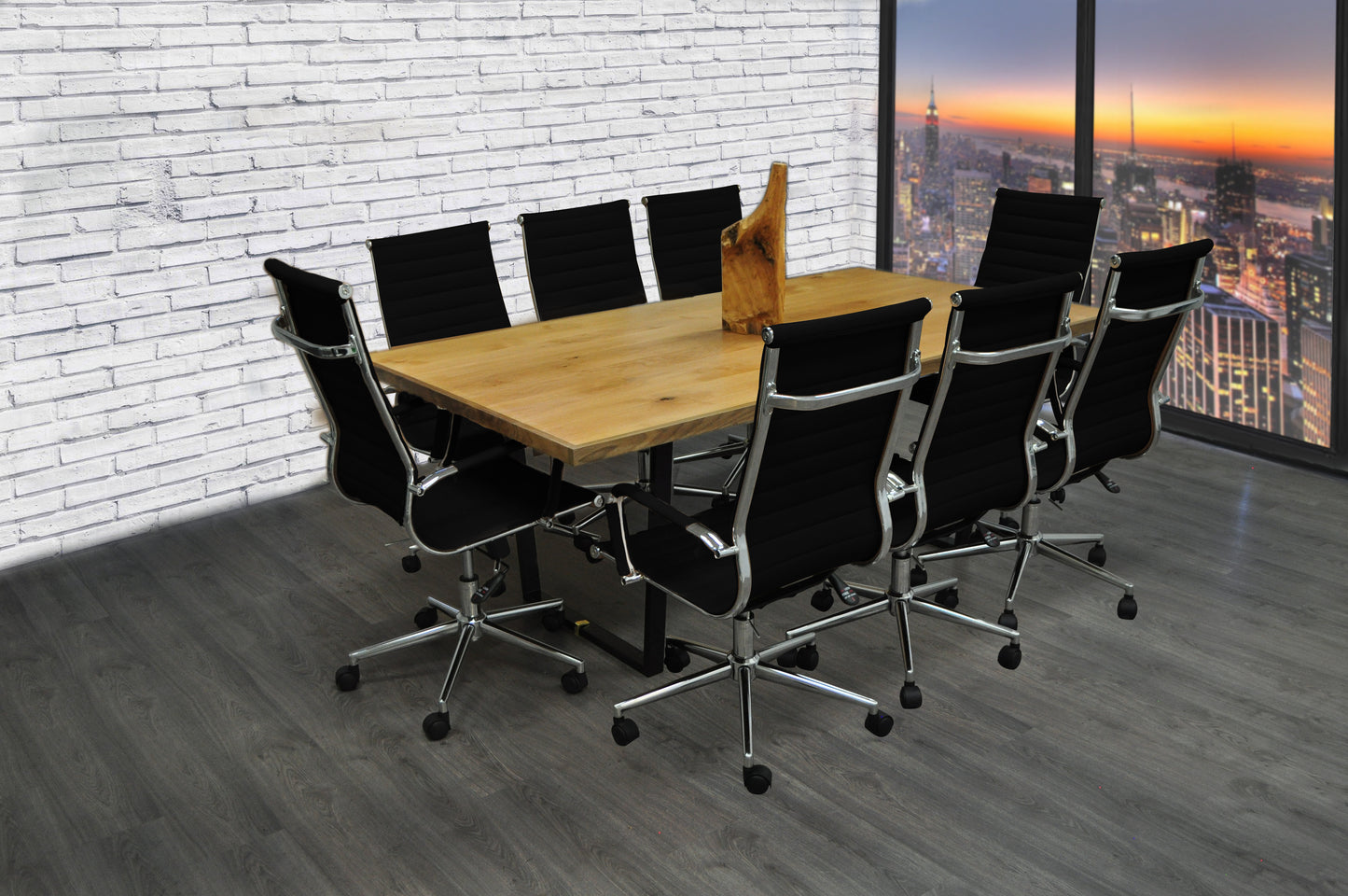 Castillo 9-Piece Black Conference Set