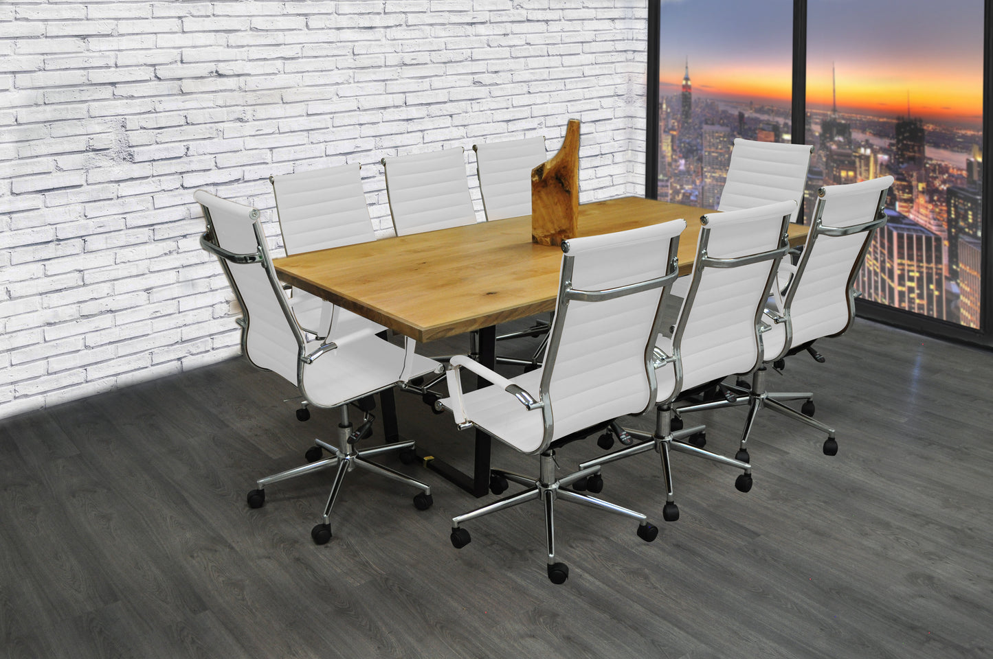 Castillo 9-Piece White Conference Set