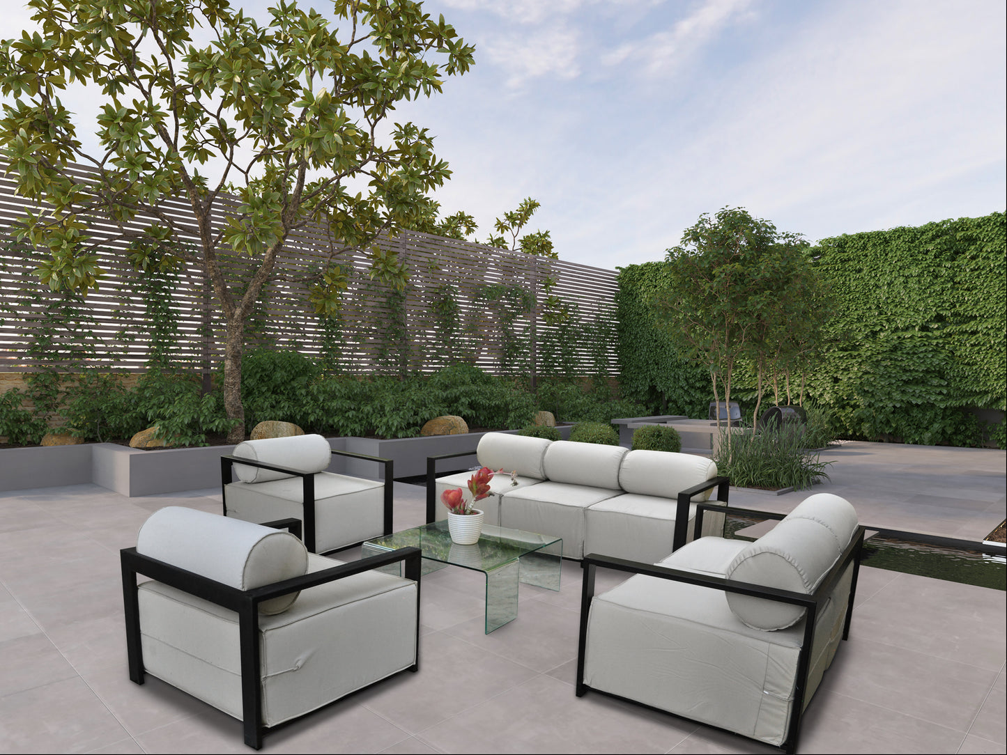 Volantes Outdoor 4-Piece Sofa Set