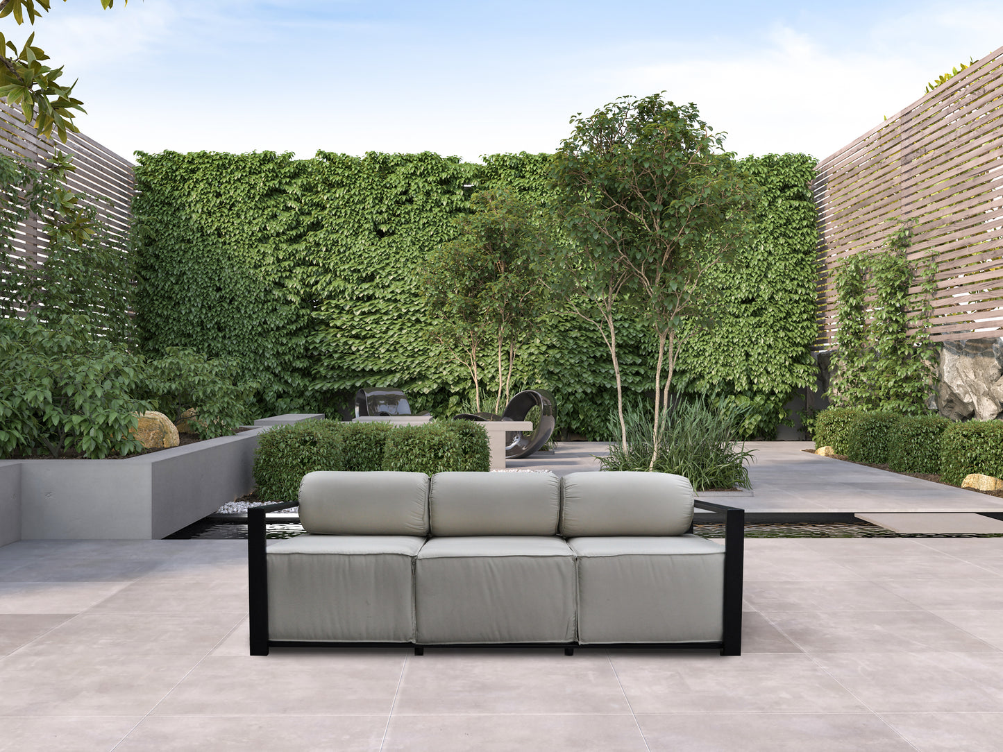 Volantes Outdoor 3-Piece Sofa, Loveseat, and Chair Set