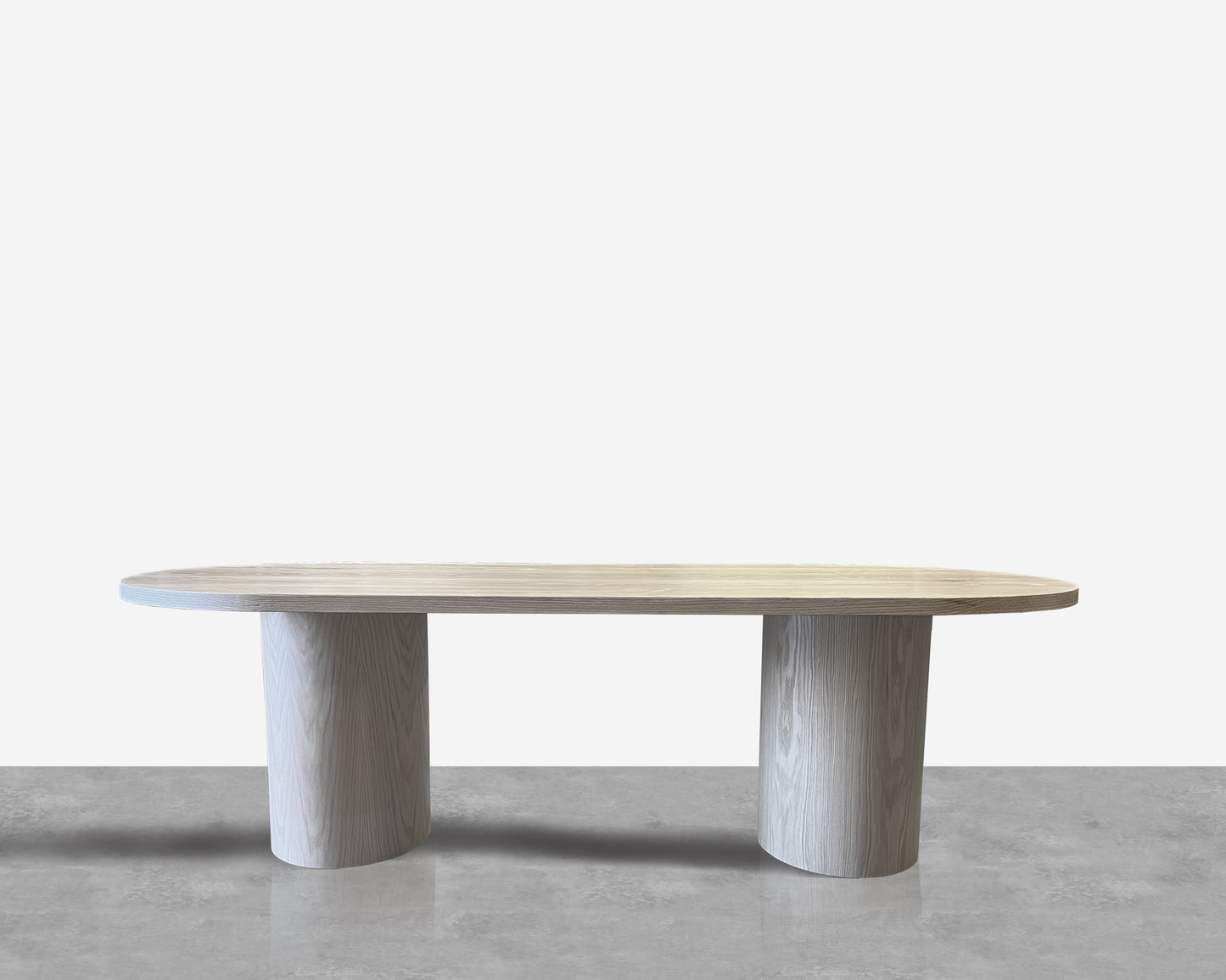 Ronde Natural White Oak Racetrack Conference Table
