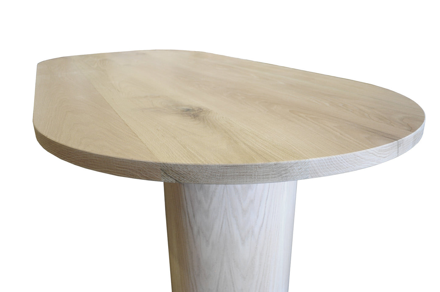 Ronde Natural White Oak Racetrack Dining Table